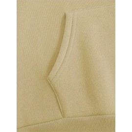 Women's Plus Size Soft Casual Hooded Sweatshirt with Artistic Back Print - Black & White & Bird Design, Kangaroo Pocket, Relaxed Fit, Machine Washable, All-Season Comfort, Ladies Sweatshirts, Decorative Text Design