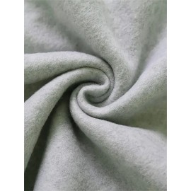 Plus Size, Women's Oversized Christmas Gingerbread Cookie Print Hooded Sweatshirt - Soft Long Sleeve Pullover with Pocket, Merry Christmas Lettering & Plaid Snowflake Design, Cozy Casual Holiday Sweater for Casual Attire (Machine Washable)