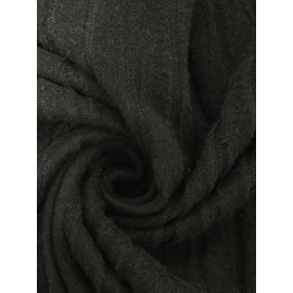 [Plus Size Hoodie] Plus Size Women's Oversized Hoodie | Adjustable Drawstring, Long Sleeve, Machine Washable, Textured Fabric, Casual Pullover, Drop Shoulder, Kangaroo Pocket, Fall Winter Sweatshirt