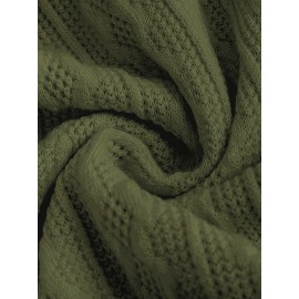 Plus Size - Plus Size Women'S Plaid Hooded Sweater - Long Sleeve Pullover with Drawstring Hood, Casual Fall/Winter Top, Pink & Checkered Pattern, Cozy Clothing | Relaxed Fit Sweater | Construction