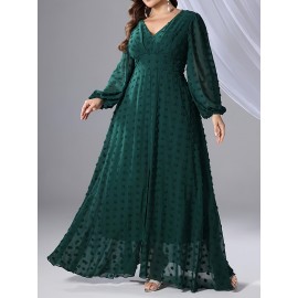 [Elegant Chiffon Dress] Stylish and Elegant Plus Size Chiffon Dress | Touch of Elegance