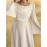 Plus Size, Women's Elegant Pencil Dress with Full A-Line Silhouette - Floor-Length Formal Evening gown, Beige// - Zipper Back Closure, Plus Size Available - Wedding, Party, Prom Dress - Hand Washable Luxury Evening Gown, Formal Dress for Women, Dresses for Women Elegant Classy Formal, Plus Size Formal Dresses Elegant Plus Size, Plus Size Dresses for Women Wedding Guest, Wedding Dresses for Women Plus Size, Highquality Fabric, Premium Stitching, Bridal Guest