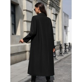 [Elegant Trench Coat] Vibrant Green Women's Elegant Casual Long Trench Coat | Machine Washable Lightweight Spring/Fall Outerwear with Classic Collar & Regular Fit, Autumn Fashion, Durable Fabric, Smooth Texture