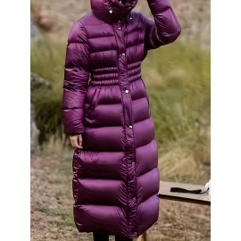 Winter Women's Loose Elegant Warm Coat, Everyday Winter Wear, Winter Outerwear, Classic Winter Style, Elegant Outerwear, Warm Fabric, Durable Material, Long Coat, Outer Jacket, Stylish Women, Casual Outfit