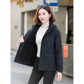 3-in-1 Winter Jacket - Detachable Hood, Casual Fit, Color Block Design with Zip Pockets for Men & Women