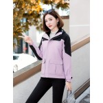 3-in-1 Winter Jacket - Detachable Hood, Casual Fit, Color Block Design with Zip Pockets for Men & Women