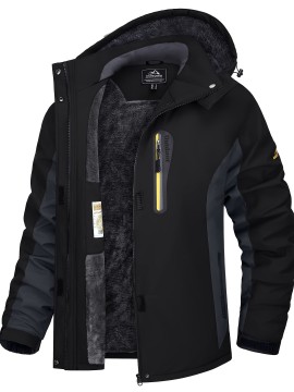 Women's Plus Size Ski Jacket Winter Outdoor Windproof Waterproof Soft Shell Jacket Detachable Snow Cap 5 Pocket Warm Fleece Lining Thickened Thermal Coat Outdoor Sports Ski Snowboard Hiking Camping Mountaineering Large Size Jacket