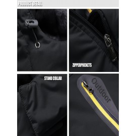 Women's Plus Size Ski Jacket Winter Outdoor Windproof Waterproof Soft Shell Jacket Detachable Snow Cap 5 Pocket Warm Fleece Lining Thickened Thermal Coat Outdoor Sports Ski Snowboard Hiking Camping Mountaineering Large Size Jacket