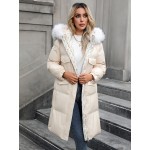 Plus Size Women'S Cozy Fleece-Lined Hooded Jacket - Thick Warm Winter Coat with Zipper Front, Long Sleeves, and Fluffy Lined for Fall/Winter Casual Wear, Winter Coats